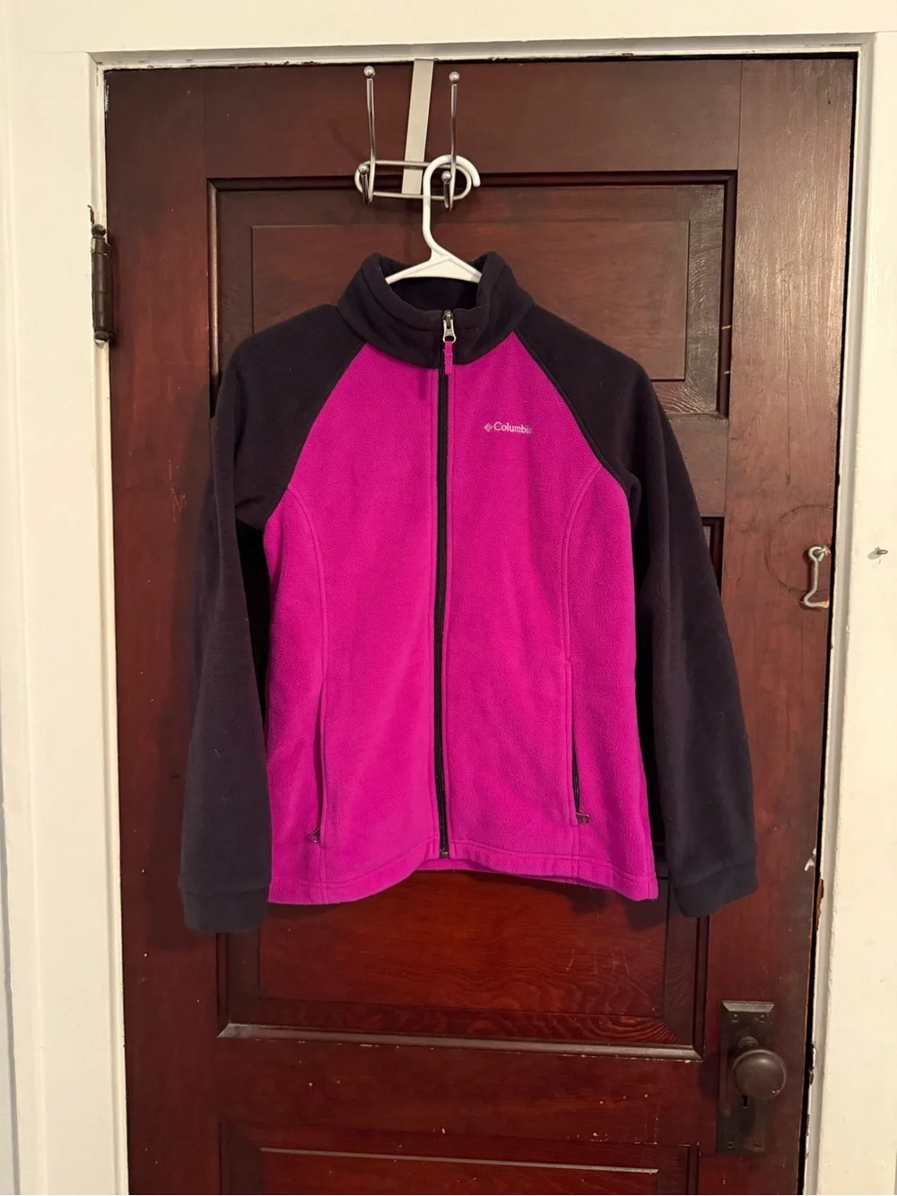 Columbia Kids Purple and‎ Black Full-Zip Fleece Jacket